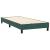 Pat box spring cu saltea, verde închis, 80x220 cm, catifea GartenMobel Dekor