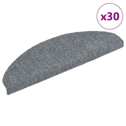 Covorașe scară autoadezive 30 buc Gri deschis 65x21x4 cm GartenMobel Dekor