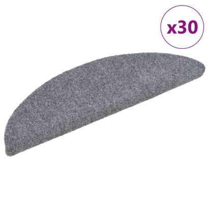 Covorașe scară autoadezive 30 buc Gri deschis 56x17x3 cm GartenMobel Dekor