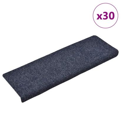 Covorașe scară autoadezive 30 buc Albastru 65x21x4 cm GartenMobel Dekor