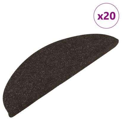 Covorașe scară autoadezive 20 buc Antracit 65x22,5x3,5 cm GartenMobel Dekor