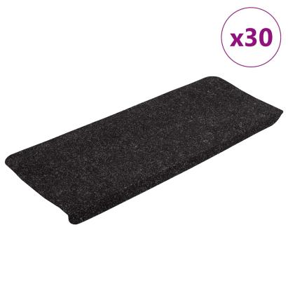 Covorașe scară autoadezive 30 buc Antracit 65x24,5x3,5 cm GartenMobel Dekor