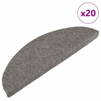 Covorașe scară autoadezive 20 buc Gri 56x17x3 cm GartenMobel Dekor