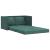 Canapea extensibilă de podea 2 în 1, verde închis, 122x204x55cm GartenMobel Dekor