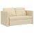 Canapea extensibilă 2 în 1, crem, 112x174x55 cm, textil GartenMobel Dekor