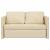 Canapea extensibilă 2 în 1, crem, 112x174x55 cm, textil GartenMobel Dekor