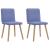 Scaune de sufragerie 2 buc țesătură Jeans Blue GartenMobel Dekor