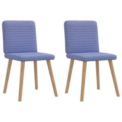 Scaune de sufragerie 2 buc țesătură Jeans Blue GartenMobel Dekor