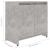 Dulap de baie, gri beton, 60x33x61 cm, lemn prelucrat GartenMobel Dekor