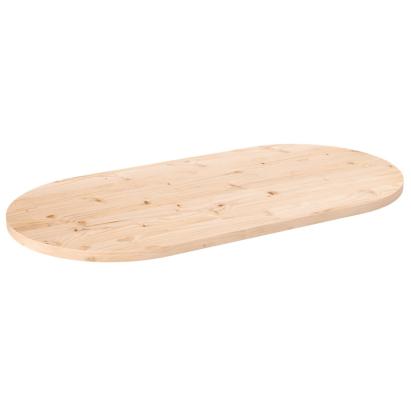 Blat de masă, 90x45x2,5 cm, lemn masiv de pin, oval GartenMobel Dekor