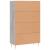 Dulap gri Sonoma 69,5x31x115 cm, lemn prelucrat GartenMobel Dekor