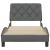 Cadru de pat fără saltea, gri închis, 90x190 cm, textil GartenMobel Dekor