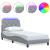 Cadru de pat cu LED fără saltea Gri deschis 90x190 cm Material GartenMobel Dekor