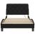 Cadru de pat cu LED fără saltea Negru 100x200 cm Material GartenMobel Dekor