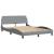 Cadru de pat cu LED fără saltea Gri deschis 140x190 cm Material GartenMobel Dekor
