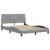 Cadru de pat cu LED fără saltea Gri deschis 140x190 cm Material GartenMobel Dekor