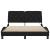 Cadru de pat cu LED fără saltea Negru 140x190 cm Material GartenMobel Dekor