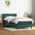 Pat box spring cu saltea, verde închis, 80x220 cm, catifea GartenMobel Dekor