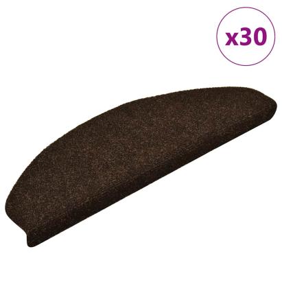 Covorașe scară autoadezive 30 buc Maro 65x21x4 cm GartenMobel Dekor