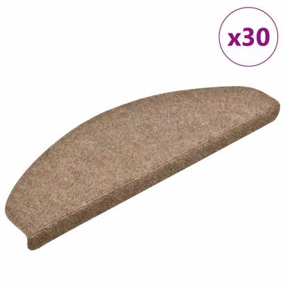 Covorașe scară autoadezive 30 buc crem 65x21x4 cm GartenMobel Dekor