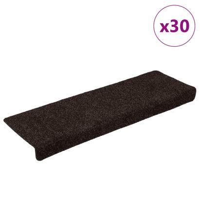 Covorașe scară autoadezive 30 buc Maro 65x21x4 cm GartenMobel Dekor
