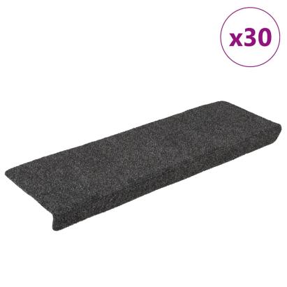 Covorașe scară autoadezive 30 buc Antracit 65x21x4 cm GartenMobel Dekor