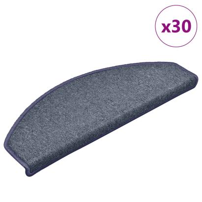 Covorașe scară 30 buc gri închis și albastru 65x24x4 cm GartenMobel Dekor