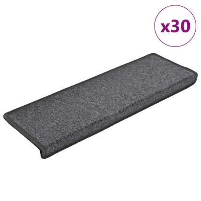 Covorașe scară 30 buc 65x21x4 cm gri închis GartenMobel Dekor