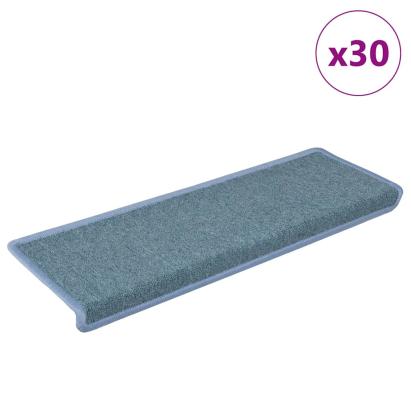 Covorașe scară 30 buc 65x21x4 cm Albastru GartenMobel Dekor