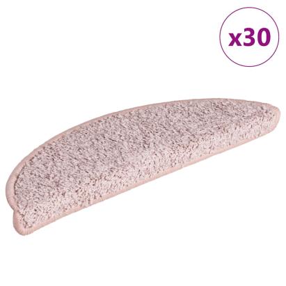 Covorașe scară 30 buc roz deschis 56x17x3 cm GartenMobel Dekor