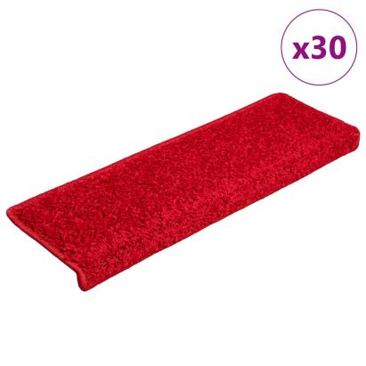 Covorașe scară 30 buc 65x21x4 cm roșu GartenMobel Dekor