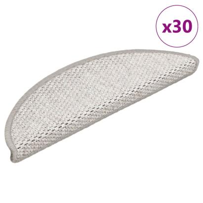 Covorașe scară autoadezive aspect sisal 30 buc Platina GartenMobel Dekor
