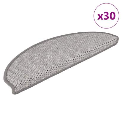 Covorașe scară autoadezive aspect sisal 30 buc Platina GartenMobel Dekor