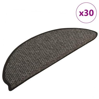 Covorașe scări autoadezive, 30 buc. antracit 65x21x4 cm sisal GartenMobel Dekor