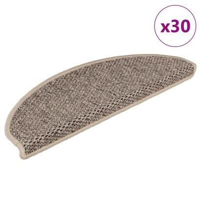 Covorașe scări autoadezive, 30 buc. bej 65x21x4 cm aspect sisal GartenMobel Dekor