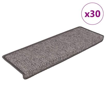 Covoraș scări autoadeziv 30 buc. gri&bej 65x21x4cm aspect sisal GartenMobel Dekor