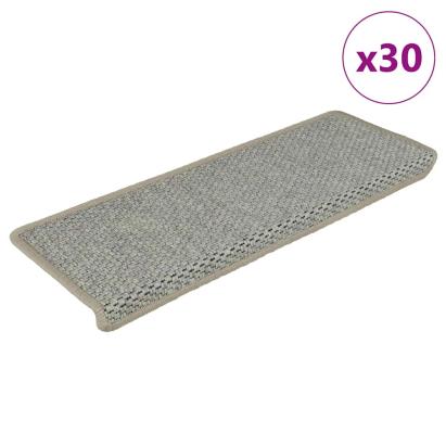 Covorașe scară autoadezive aspect sisal 30 buc 65x21x4 cm verde GartenMobel Dekor
