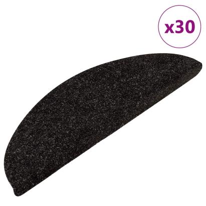 Covorașe scară autoadezive 30 buc Antracit 56x17x3 cm GartenMobel Dekor
