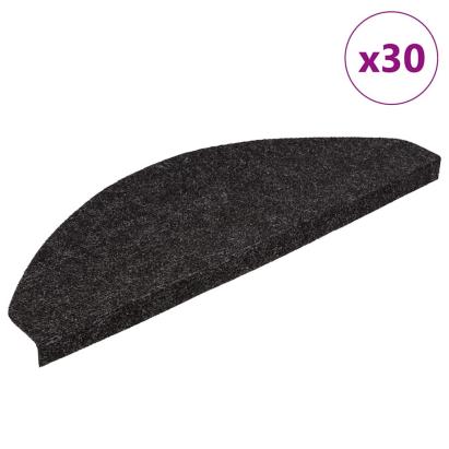 Covorașe scară autoadezive 30 buc Antracit 65x22,5x3,5 cm GartenMobel Dekor