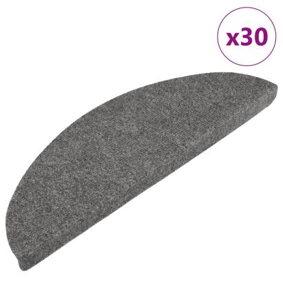 Covorașe scară autoadezive 30 buc Gri 56x17x3 cm GartenMobel Dekor