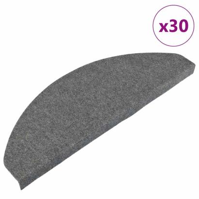Covorașe scară autoadezive 30 buc Gri 65x22,5x3,5 cm GartenMobel Dekor