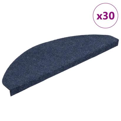 Covorașe scară autoadezive 30 buc Albastru 65x22,5x3,5 cm GartenMobel Dekor