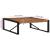 Masuta de cafea multicolora 100x100x35 cm lemn masiv recuperat GartenMobel Dekor