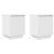 Noptiere cu lumini LED 2 buc Alb 38x34x50 cm GartenMobel Dekor