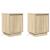 Noptiere cu lumini LED 2 buc Stejar Sonoma 38x34x50 cm GartenMobel Dekor