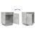 Noptiere cu lumini LED 2 buc Beton Gri 38x34x50 cm GartenMobel Dekor