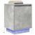 Noptiere cu lumini LED 2 buc Beton Gri 38x34x50 cm GartenMobel Dekor