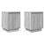 Noptiere cu lumini LED 2 buc Gri Sonoma 38x34x50 cm GartenMobel Dekor