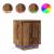 Noptiere cu lumini LED 2 buc Lemn vechi 38x34x50 cm GartenMobel Dekor