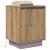 Noptiere cu lumini LED 2 buc Stejar Artisan 38x34x50 cm GartenMobel Dekor